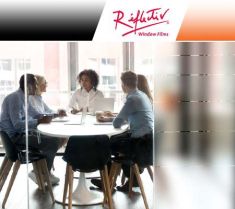 Film décoratif Reflectiv INT 237 fines bandes dépolis dégressives