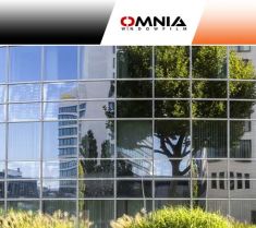 Film de protection solaire réfléchissant bleu foncé/argenté Omnia Vista 10 